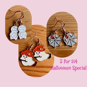 Handcrafted Halloween Special Earrings 3pairs